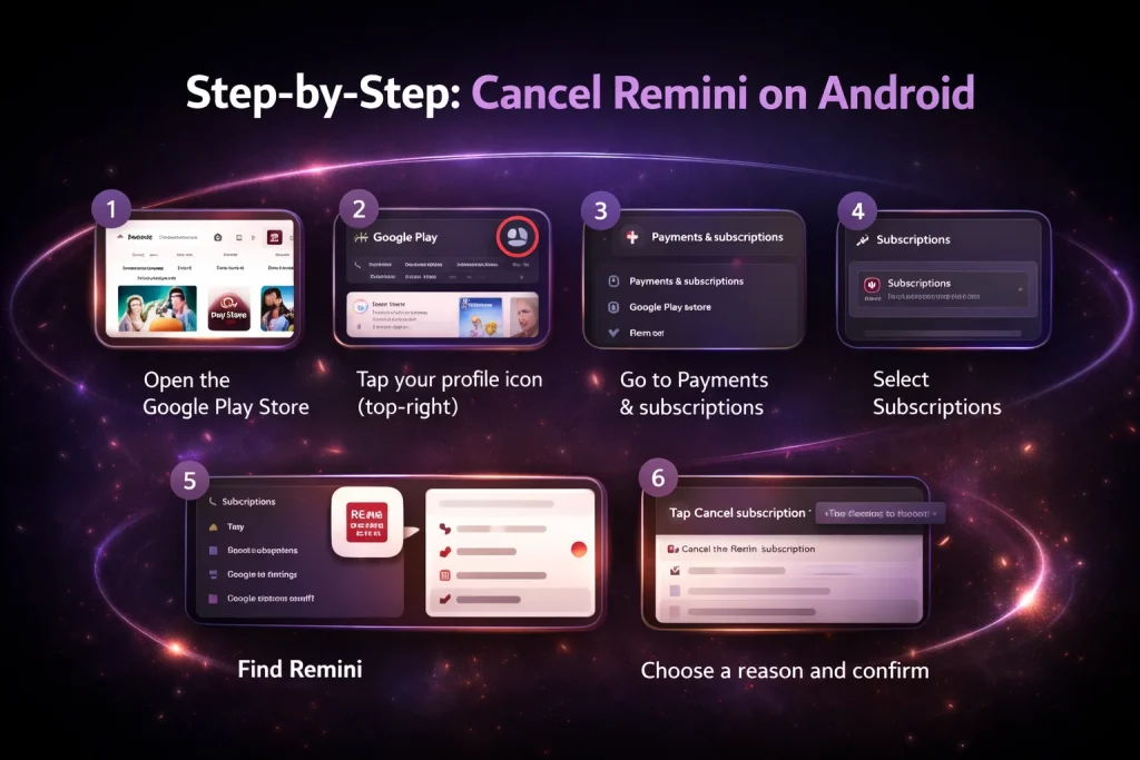 Cancel Remini Subscription Without Losing Money 2 Cancel Remini on Android