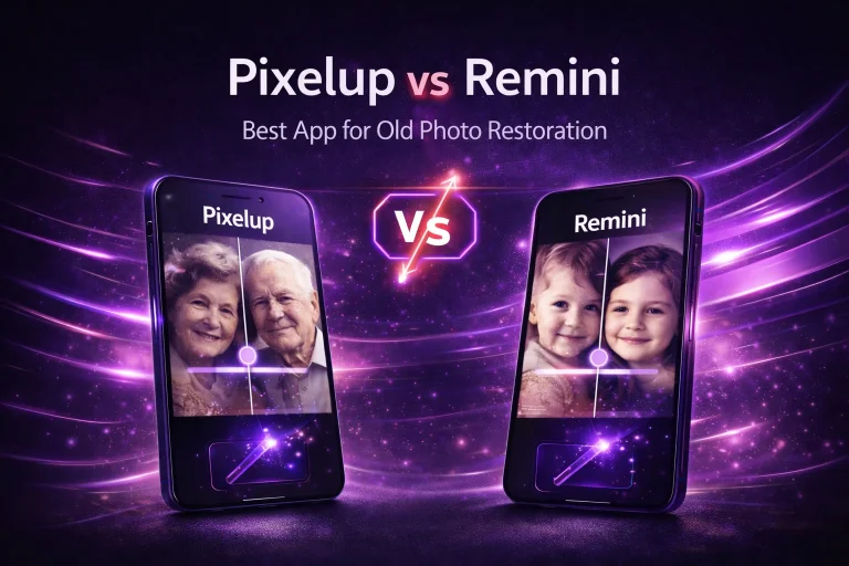 Pixelup vs Remini: Best App for Old Photo Restoration