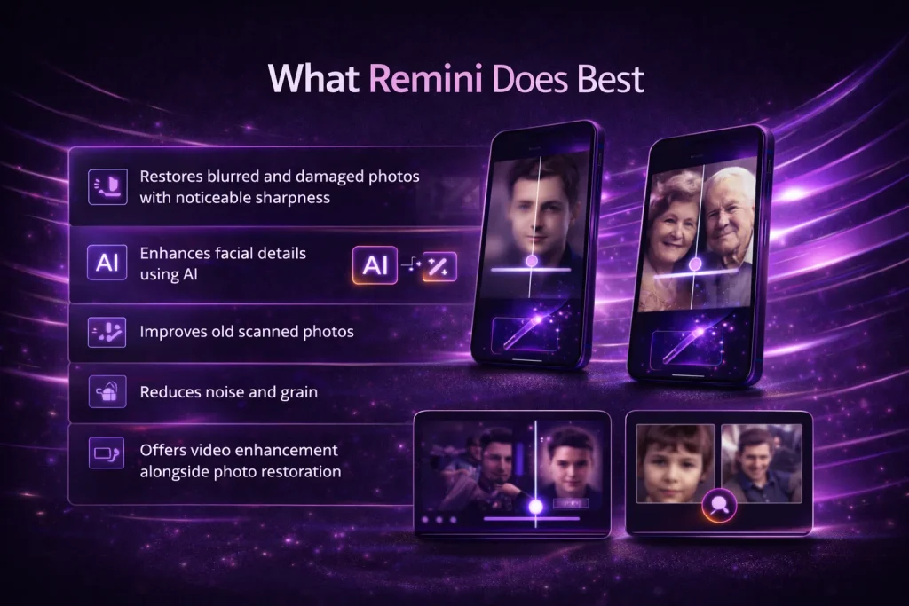 What Remini Does Best