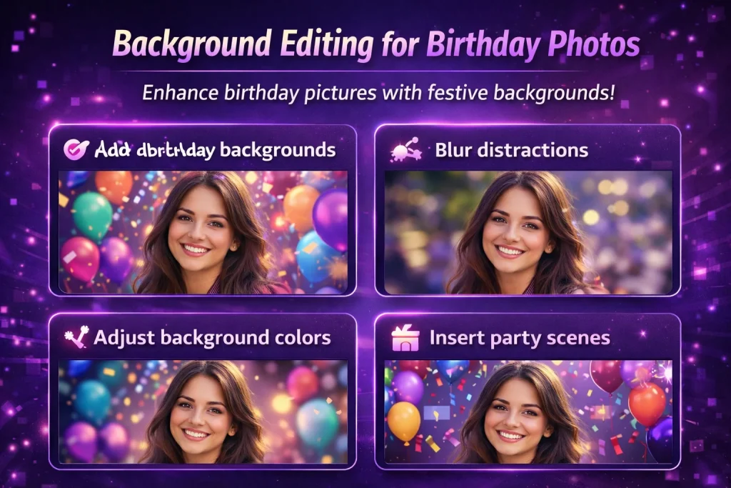 Background Editing for Birthday Photos