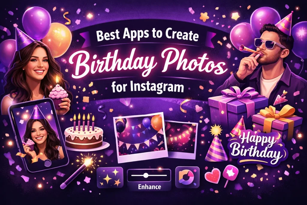 Celebrating birthdays with photo apps