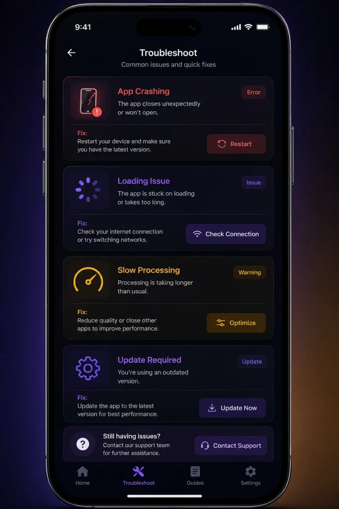 Common Issues & Fixes